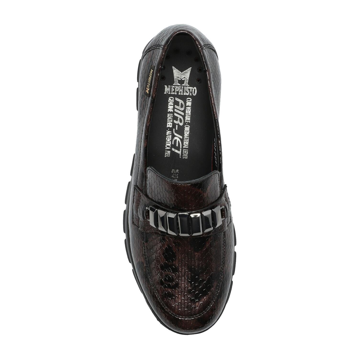 mocassins femme modèle Carlyne Bronze - Mephisto